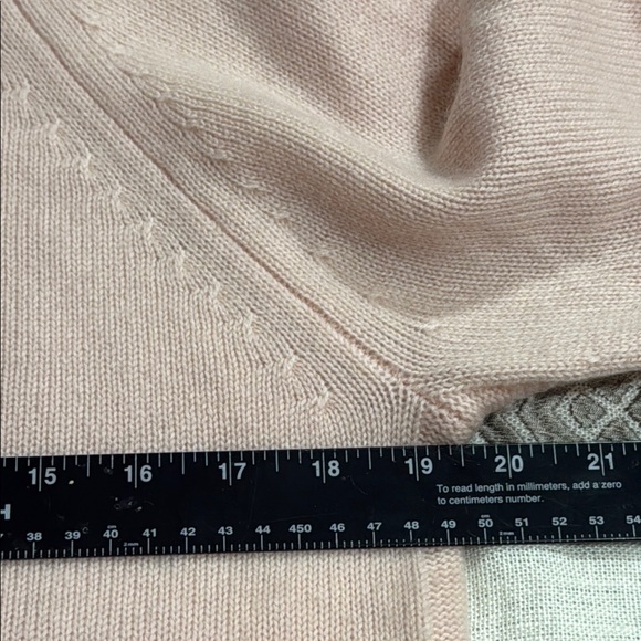 (R6) EQUIMENT Women Pink Turtleneck Sweater, Size M,50%wool y, 50% cashmere - Picture 7 of 14